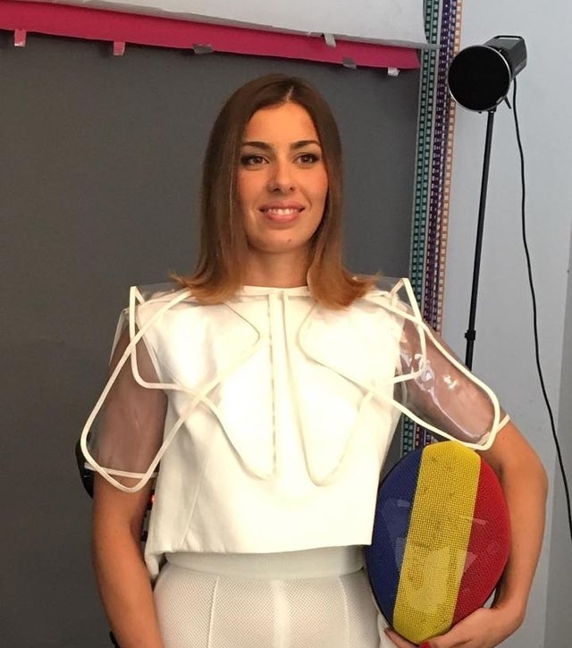 2017年9月18日：罗马尼亚女子击剑运动员：罗勒丹娜·迪努