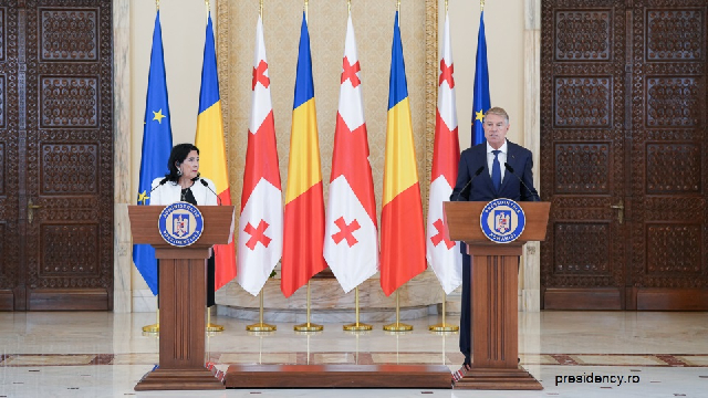 رئيسة جيورجيا في زيارة إلى رومانيا