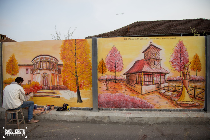 streetart trifft studiokunst: kunstlehrer verschönert brücke mit gemäldetafeln