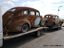 ford v8 and other big vintage cars in romania