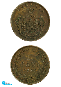 qsl aprile - moneta da 10 centesimi, coniata nel 1867