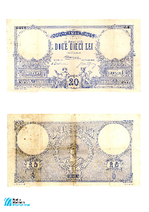 qsl iulie - bancnota de 20 de lei, din anul 1882