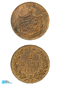 qsl februarie 2020 - moneda de 2 bani, din anul 1867