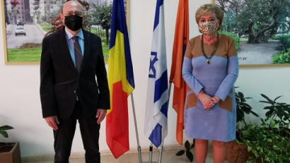 פגישת שגריר רומניה עם ראש עיריית נתניה