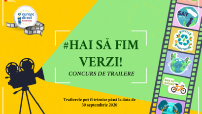 Premii atractive la concursul de trailere „HAI SĂ FIM VERZI!” al Europe Direct București!