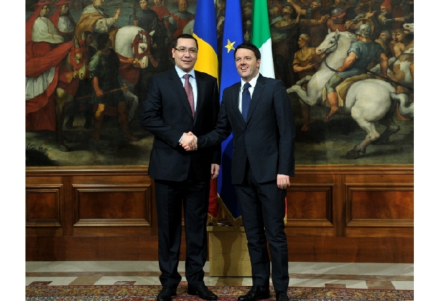 Romania – Italia: incontro Victor Ponta – Matteo Renzi