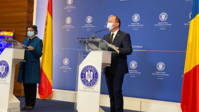 Visita a Bucarest de la ministra de Exteriores de España, Arancha González Laya