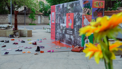 Arte contro la guerra a Piazza Re Michele di Bucarest