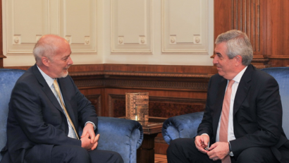 Ambasadorul Italiei în România, E.S. domnul Marco Giungi, întrevedere cu oficiali români