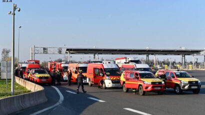 L’arrivée en Roumanie de deux convois humanitaires français 
