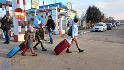Vineri, până la ora 17,00, aproape 9.000 de cetăţeni ucraineni au intrat în România