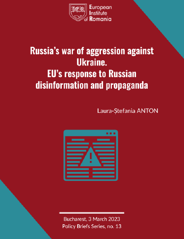 Russia’s war of aggression against Ukraine. EU’s response to Russian disinformation and propaganda