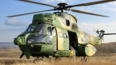 Elicopter al Forţelor Aeriene Române, avariat in Mali