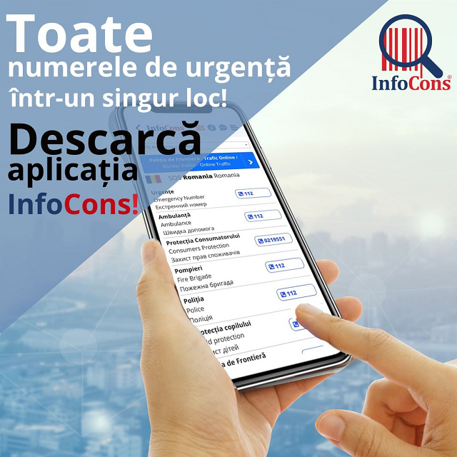 Numerele de urgenţă, direct din aplicaţia InfoCons
