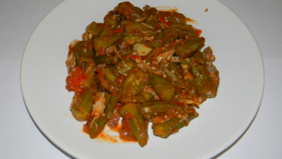 Okra-Tomaten-Eintopf