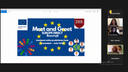 „Meet and Greet EUROPE DIRECT București!” – Eveniment online de promovare a Centrului ED București