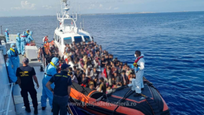 IGPF: Politiştii de frontieră, sub egida Frontex, au participat la salvarea a 413 cetăţeni străini