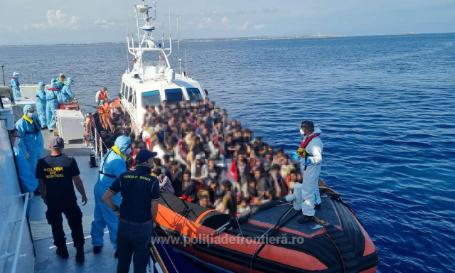 IGPF: Politiştii de frontieră, sub egida Frontex, au participat la salvarea a 413 cetăţeni străini