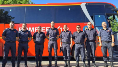 Un alt contingent de militari, specializat în stingerea incendiilor de pădure, a plecat către Franţa