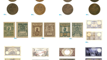 QSL-Serie 2020: historische rumänische Münzen und Banknoten