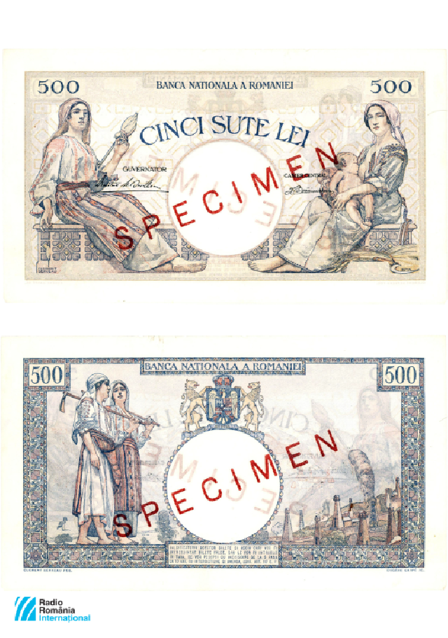 QSL 10/2020: 500-Lei-Banknote (1933)