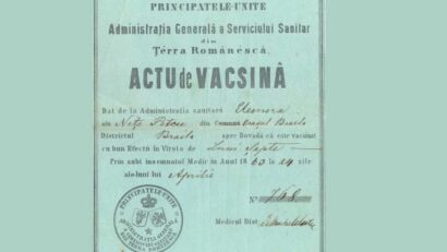 „BILETE DE VACCIN” din sec XIX – XX