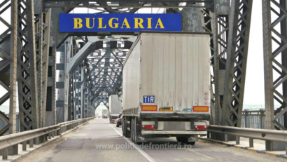 Timp de așteptare mare pentru TIR-urile care ies prin PTF Giurgiu-Ruse