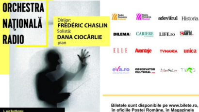 Pianista Dana Ciocârlie şi dirijorul Frédéric Chaslin, concert extraordinar la Sala Radio