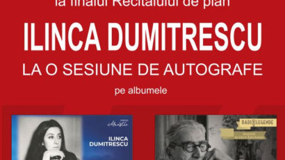 Pianista Ilinca Dumitrescu – recital și sesiune de autografe la Ateneul Român