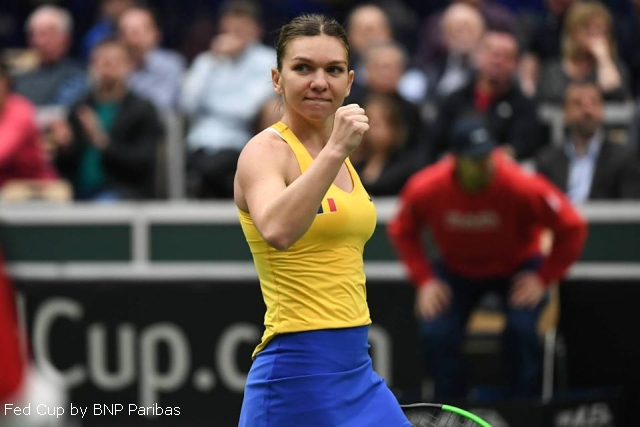 Fed Cup: Simona Halep aduce a doua victorie în fața Franței (2-1)