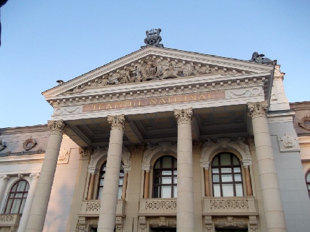 The National Theater in Iasi, the oldest theater in Romania