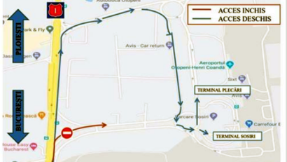 CNAIR: Trafic deviat la intrarea în Aeroportul „Henri Coandă”, din 3 martie
