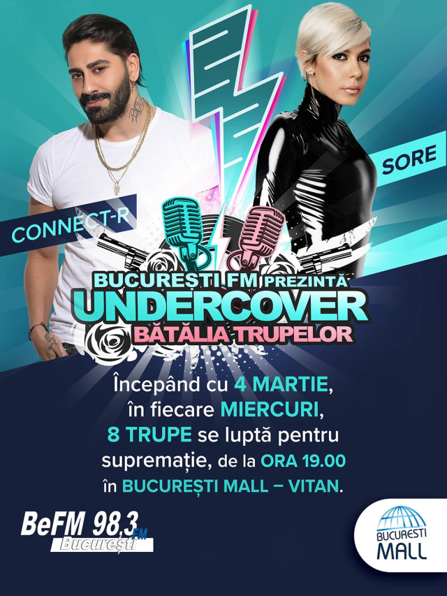 Sore și Connect-R – jurați ai celui mai tare concurs destinat trupelor de cover: Undercover