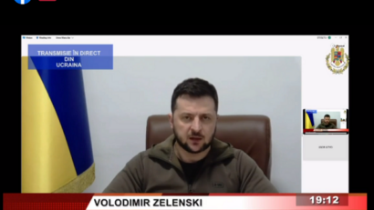 Discours du président Zelensky au Parlement roumain