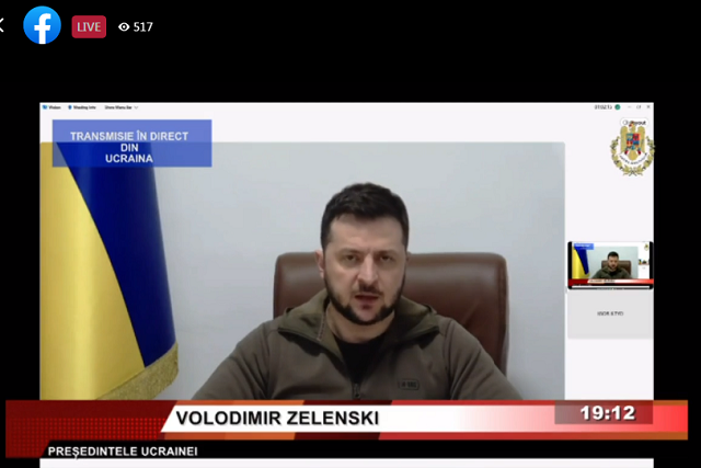 Discurso del presidente Zelenski en el Parlamento rumano