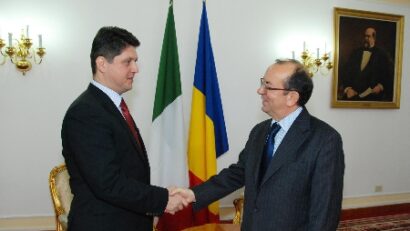 L’ambasciatore italiano a Bucarest, Mario Cospito, in visita di saluto al Ministero degli Esteri