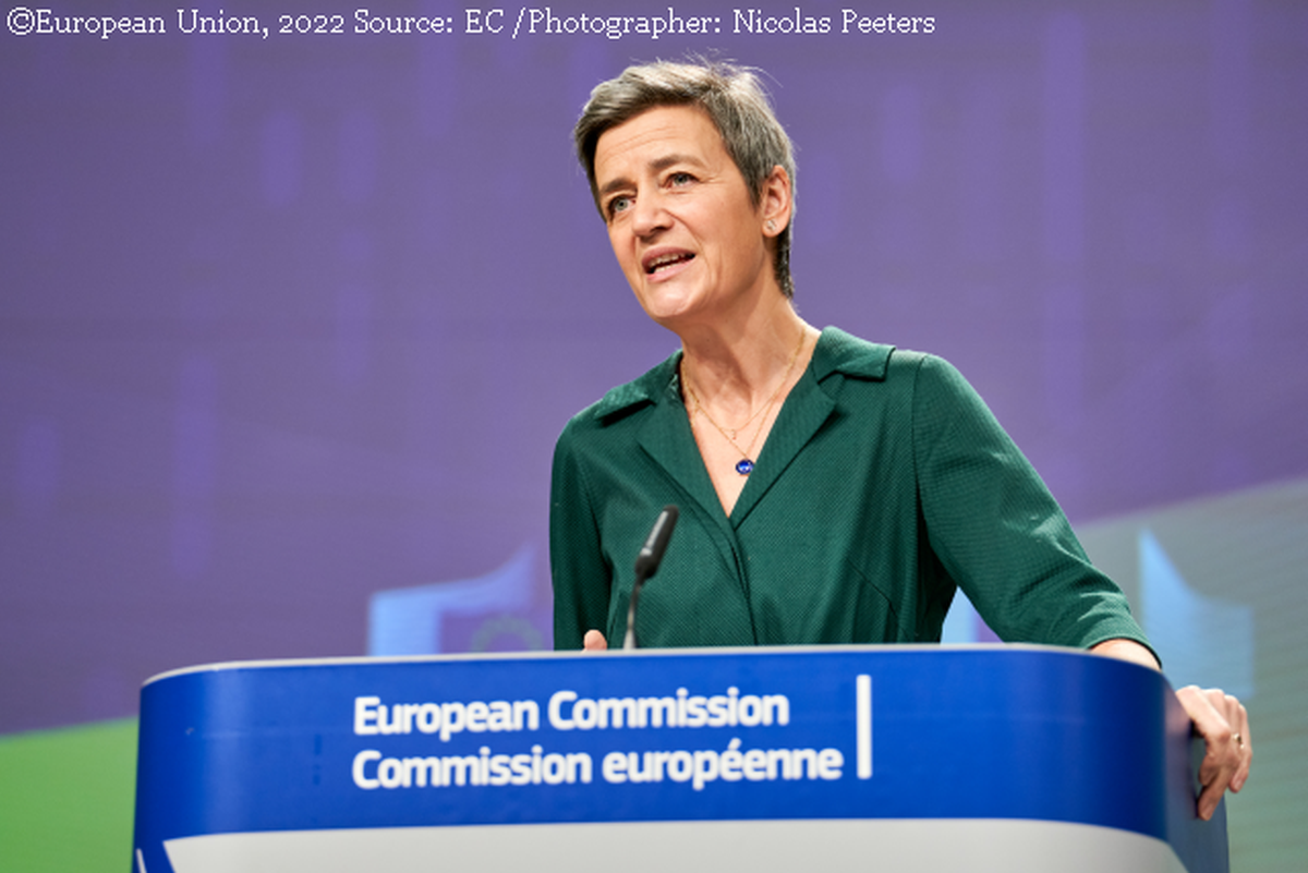 Vicepreședintele executiv al Comisiei Europene, Margrethe Vestager (sursa foto: © European Union, 2022 Source: EC Photographer: Nicolas Peeters)