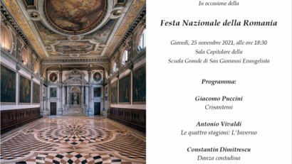 Festa Nazionale della Romania, concerto straordinario a Venezia