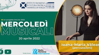 Mercoledì Musicali a Venezia con le percussioni di Ioana-Maria Văleanu