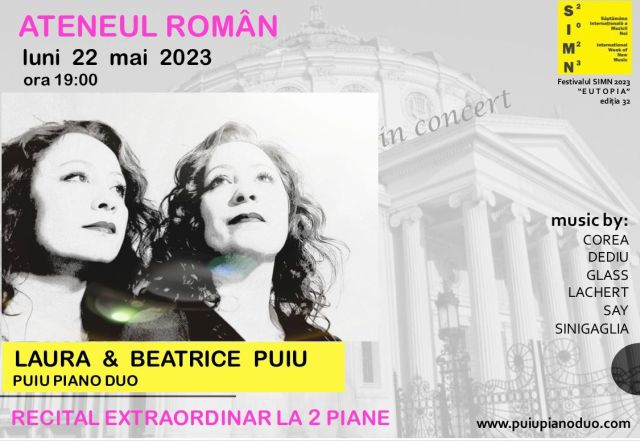 Puiu Piano Duo, in concerto all’Ateneo di Bucarest