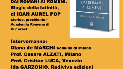 BookCity Milano, Rediviva porta “Dai romani ai romeni. Elogio della latinità” di Ioan Aurel Pop