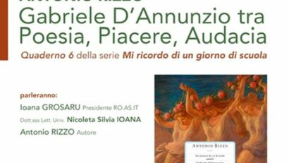 “Gabriele D’Annunzio, tra Poesia, Piacere e Audacia” di Antonio Rizzo, presentato a Gaudeamus