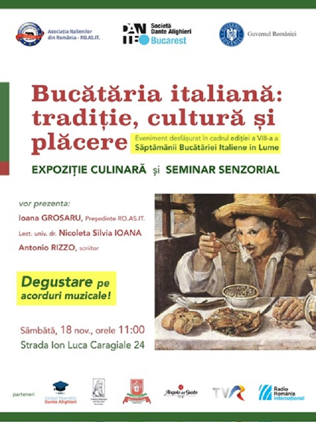 “La cucina italiana: tradizione, cultura e piacere” anche a Bucarest