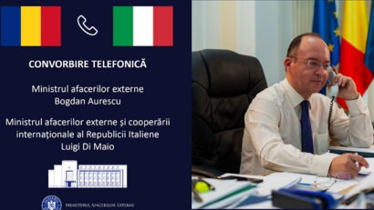 Conversazione telefonica tra i ministri Bogdan Aurescu e Luigi Di Maio