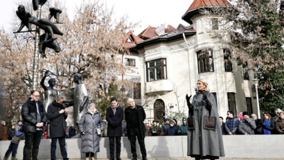 Monica Lovinescu și Virgil Ierunca, omagiați printr-un grup statuar