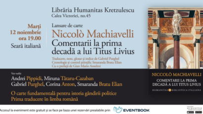 Discorsi sopra la prima deca di Tito Livio di Machiavelli, prima traduzione in Romania