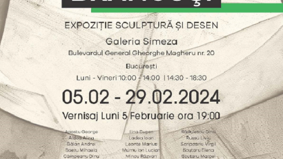 Luna BRÂNCUȘI 2024: Expoziție de sculptură si desen în perioada 1-29.02.2024