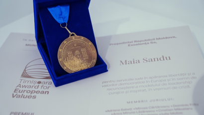Maia Sandu – premio per i valori europei