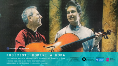 Festa dell’Europa: Accademia di Romania celebra con i violoncellisti Marin Cazacu e Ştefan Cazacu