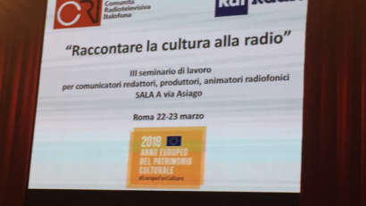 Raccontare la cultura alla radio, seminario a Roma